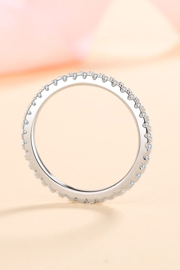 Curious Time 925 Sterling Silver Moissanite Ring Online now - Image 5