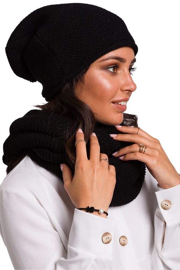 Black Infinity Scarf BE Knit Online now - Image 2