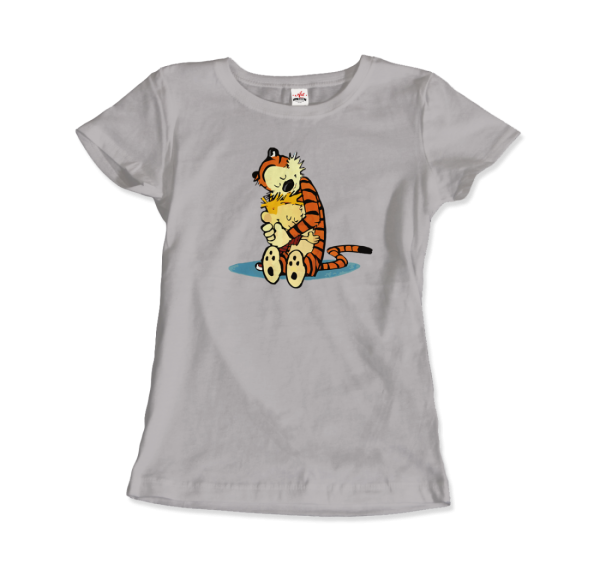 Calvin and Hobbes Hugging Artwork T-Shirt Men & Women For Cheap - Image 3